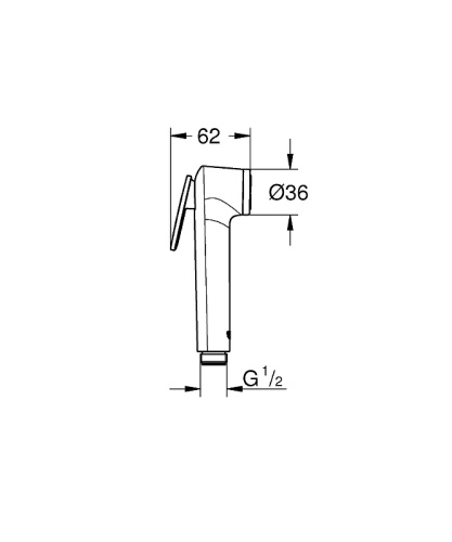 картинка Гигиенический душ Grohe Tempesta-F Trigger Spray 27512001 Хром от магазина Сантехстрой