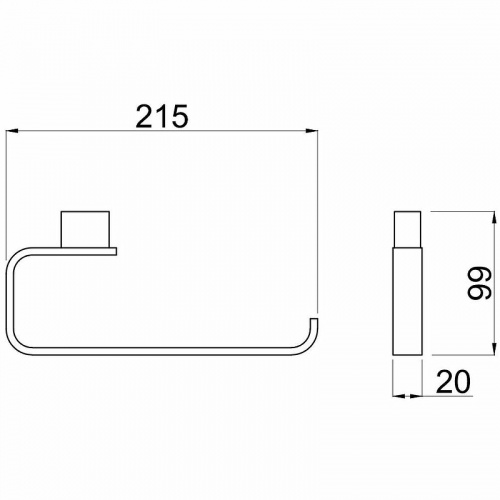 картинка Полотенцедержатель Allen Brau Infinity 6.21010-00 Хром от магазина Сантехстрой