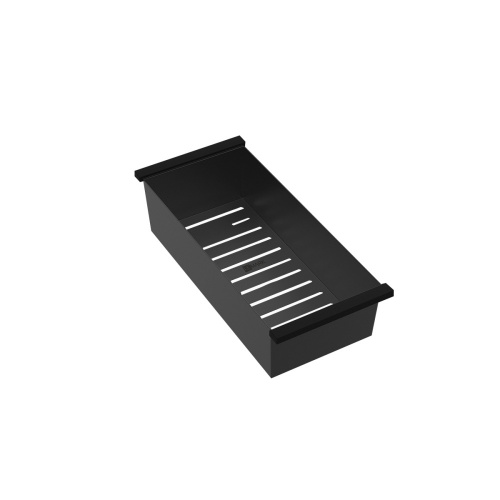 картинка Коландер универсальный Lemark для моек глубиной чаши от 400 до 420 мм цвет: чёрный матовый (9952174) от магазина Сантехстрой