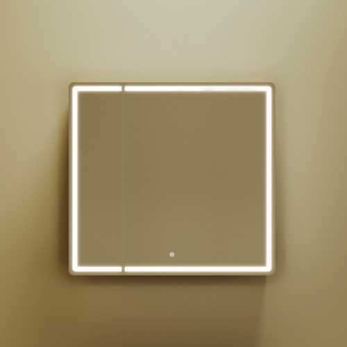 картинка Зеркальный шкаф для ванной комнаты Mirror Ceramica Nova mi80ech от магазина Сантехстрой