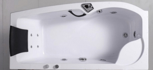 картинка Акриловая ванна со шторкой и душевой системой Orans 170х85 L 9501l00 с гидромассажем от магазина Сантехстрой