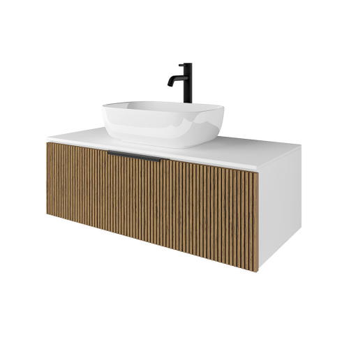 картинка Тумба под раковину/столешницу Кито 100 Белый/Тростник от магазина Сантехстрой