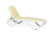 картинка NARDI, Италия Шезлонг Nardi Omega без подлокотников, бело-бежевый от магазина Сантехстрой