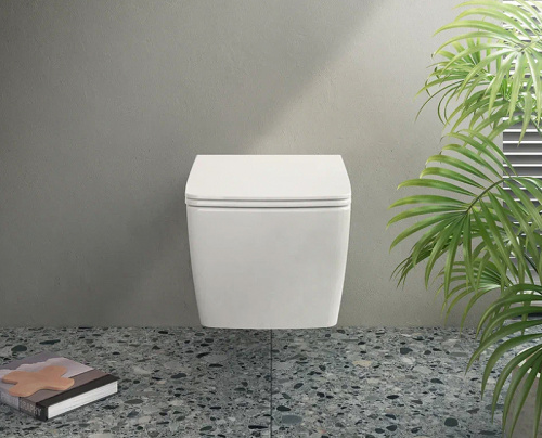 картинка Комплект унитаза с инсталляцией Vitra Metropole 9820B003-7201 с сиденьем Микролифт и клавишей смыва Хром матовый от магазина Сантехстрой