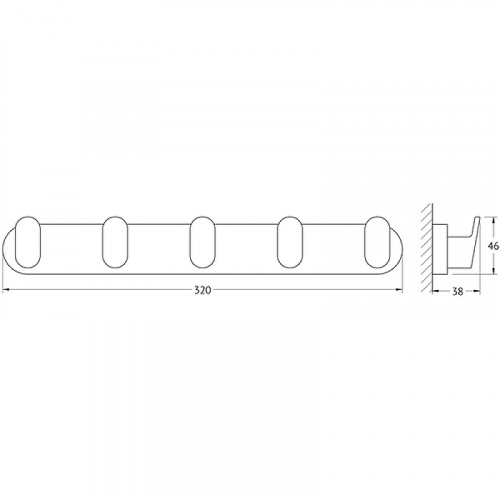 картинка Вешалка для полотенец Artwelle Schwarz 7755 Черная матовая от магазина Сантехстрой