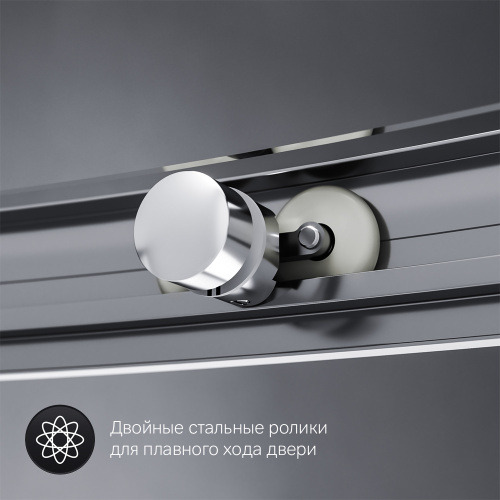 картинка W83G-333-095CT Like Round 95 Душевое ограждение Like Round 95x95,  стекло прозрачное, проф хром глян от магазина Сантехстрой