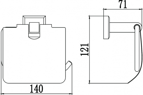 картинка Держатель для туалетной бумаги с крышкой Savol 95 (S-009551) от магазина Сантехстрой