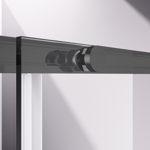 картинка Душевой уголок Slim-N VSR-4SN8011CLGM, 1100*800, вороненая сталь, стекло прозрачное от магазина Сантехстрой