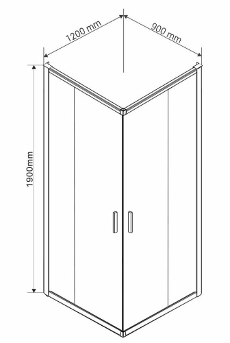 картинка Душевой уголок Vincea vss-1g9012ch от магазина Сантехстрой