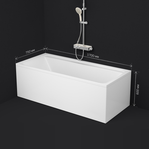 картинка W52A-170-075W-A Inspire V2.0 Ванна акриловая 170х75 A0, шт от магазина Сантехстрой