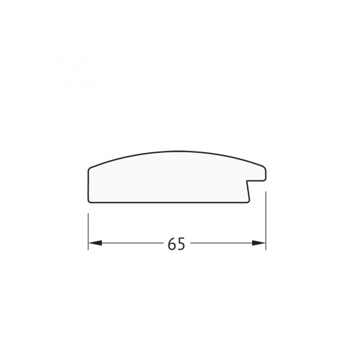 картинка Зеркало в багетной раме - орех 65 mm EVOFORM BY 3992 от магазина Сантехстрой