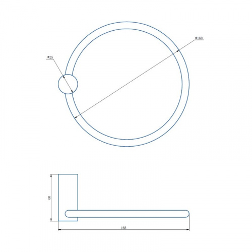 картинка Полотенцедержатель Haiba бронза (HB8404-4) от магазина Сантехстрой