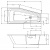 картинка Акриловая ванна Riho Rething Space 160х75 L B112001005 (BR1400500000000) без гидромассажа от магазина Сантехстрой