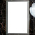 картинка Зеркало Boheme Armadi Art Lucido 70 567-GR с подсветкой Графит глянцевое от магазина Сантехстрой