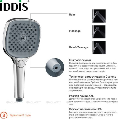 картинка Душевая лейка Iddis Slide SLI3F0Ci18 от магазина Сантехстрой