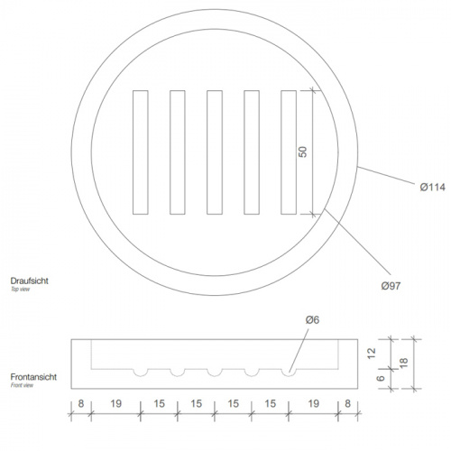 картинка DECOR WALTHER STONE SA Мыльница настольная, цвет белый от магазина Сантехстрой