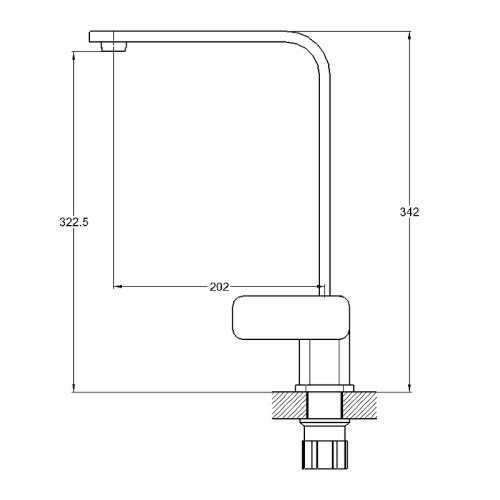 картинка Смеситель для кухни G-Lauf NEB4-A123 Хром от магазина Сантехстрой