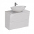 картинка Тумба под раковину Lemark MIANO 80см, подвесная, 2 ящика, цвет корпуса, фасада: Белый глянец от магазина Сантехстрой