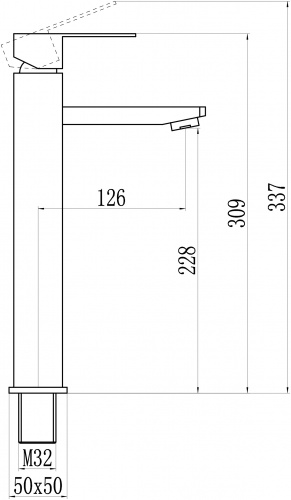картинка Смеситель для умывальника из нержавеющей стали Savol (S-SUS2001) от магазина Сантехстрой