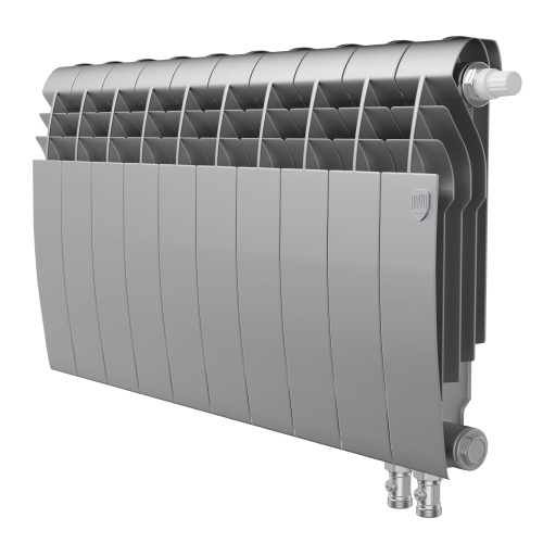 картинка Радиатор Royal Thermo BiLiner 350 /Silver Satin VR - 10 секц. от магазина Сантехстрой