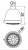 картинка Верхний душ Nobili AD139/54CR Chrome 8 см, хром от магазина Сантехстрой