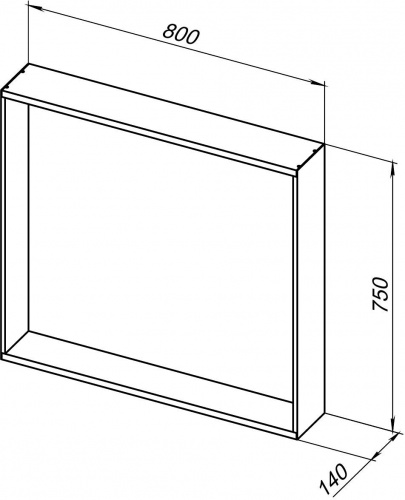 картинка Зеркало Allen Brau 80 1.32018.02 Серебристое от магазина Сантехстрой