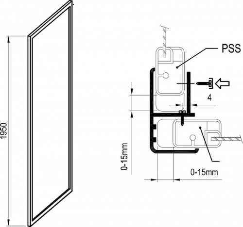картинка Душевая стенка Ravak Supernova PSS-80 940401O2ZG профиль Белый стекло Grape от магазина Сантехстрой