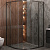 картинка Душевой уголок Cezares Molveno 110x110 MOLVENO-R-11-90+20-C-GM-IV профиль Оружейная сталь стекло прозрачное от магазина Сантехстрой