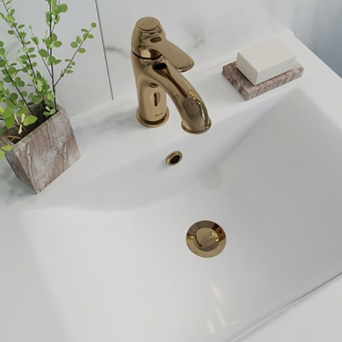 картинка Выпуск для умывальника IDDIS Cloud золото (CLOG000i88) от магазина Сантехстрой