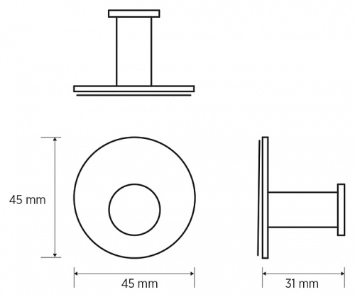 картинка Крючок Bemeta Easy 163106361 хром глянцевый от магазина Сантехстрой