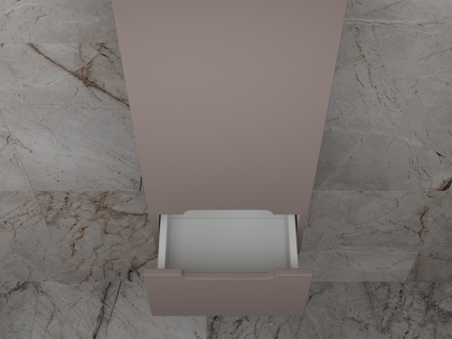 картинка Колонна подвесная "Матис" 36 см, 1 ящик, тауп темный, PLUS, ЭМАЛЬ от магазина Сантехстрой