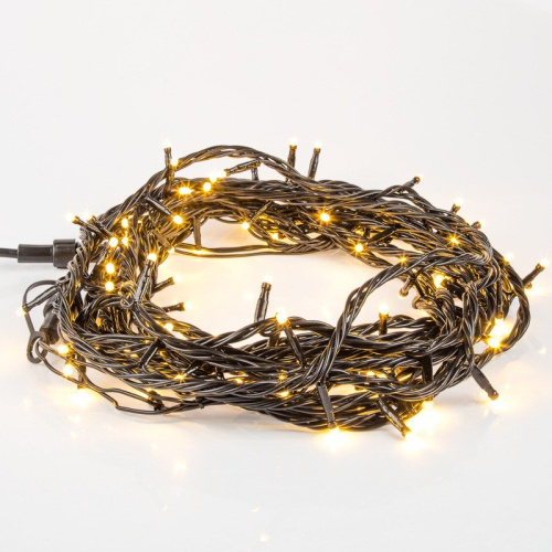 картинка Гирлянда Твинкл Лайт 20 м,  черный ПВХ,  200 диодов,  цвет теплый белый от магазина Сантехстрой