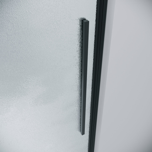 картинка Душевая перегородка 200.K33.01.80.21.02 Galaxy (80*195) черный матовый, стекло шиншилла, 1 место от магазина Сантехстрой