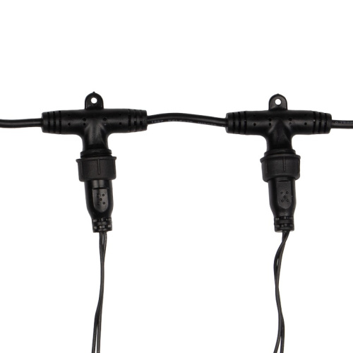 картинка Гирлянда светодиодная Занавес (Дождь),  2х6м,  768 LED ТЕПЛЫЙ БЕЛЫЙ,  черный ПВХ,  IP65, постоянное свечение 230В,  соединяется (шнур питания в комплекте) от магазина Сантехстрой