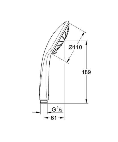 картинка Ручной душ Grohe Euphoria 27220000 Хром от магазина Сантехстрой