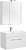 картинка Набор мебели Августа 90 цв.белый (ручка хром) (раковина Aquanet) (287685) от магазина Сантехстрой