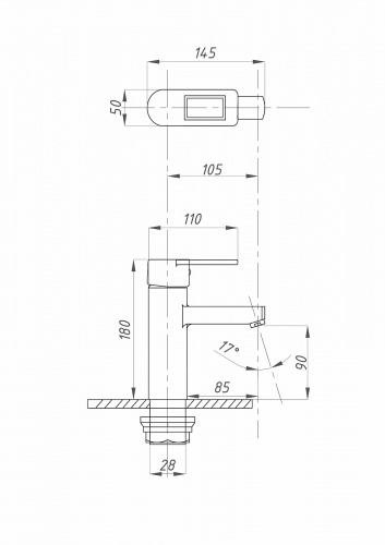 картинка Смеситель для раковины FAUZT FZs-W49 тип См-УмОЦБА Белый от магазина Сантехстрой