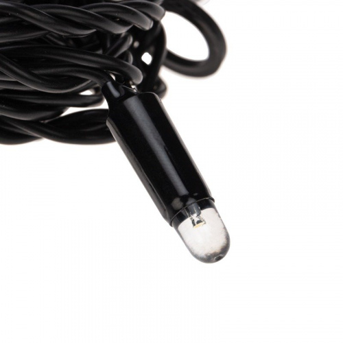 картинка Гирлянда Нить 10м,  постоянное свечение,  черный ПВХ,  230В,  цвет Белый от магазина Сантехстрой