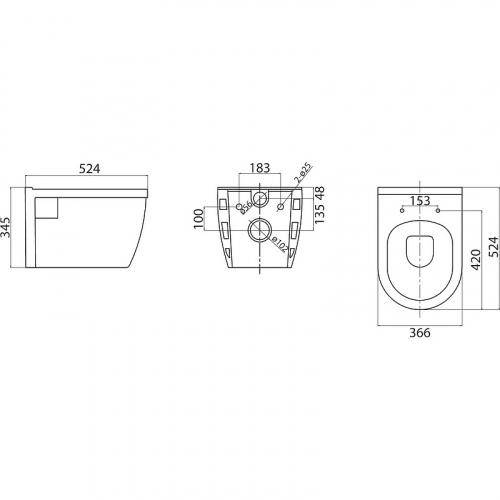картинка Унитаз BelBagno Loto BB070CHR/SC подвесной с сиденьем Микролифт от магазина Сантехстрой