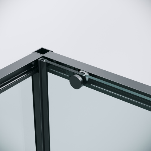 картинка Душевое ограждение Grossman Galaxy 100.K33.01.110.21.00-200.K33.01.90.21.00 (110х90х195) раздвижная,черный матовый,стекло прозрачное,2 места от магазина Сантехстрой