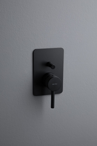 фото смеситель для душа allen brau priority x2 5.31011-31 (с внутренней частью) черный матовый