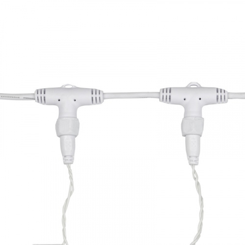 картинка Гирлянда светодиодная Занавес (Дождь),  2х6м,  768 LED ТЕПЛЫЙ БЕЛЫЙ,  белый ПВХ,  IP65, эффект мерцания 230В,  соединяется (шнур питания в комплекте) от магазина Сантехстрой