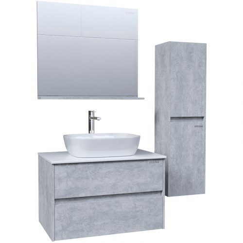 картинка Зеркало Grossman Эдванс 80 208007 Цемент светлый от магазина Сантехстрой