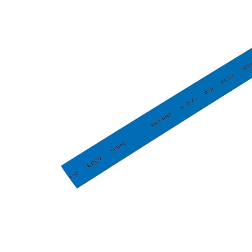 картинка Трубка термоусаживаемая ТУТ нг 10,0/5,0мм,  синяя,  упаковка 50 шт.  по 1м REXANT от магазина Сантехстрой