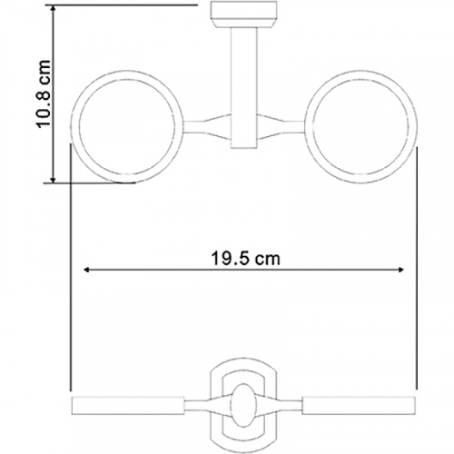 картинка Держатель стакана для зубных щеток и мыльницы WasserKRAFT Oder K-C174 двойной Хром от магазина Сантехстрой