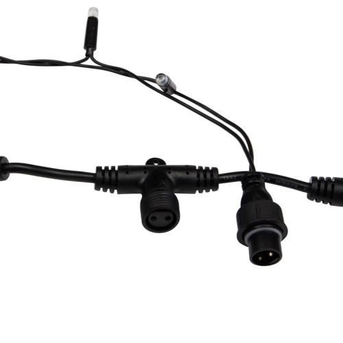 картинка Гирлянда Светодиодный Дождь 2х3м,  эффект мерцания,  черный провод,  230 В,  диоды БЕЛЫЕ от магазина Сантехстрой