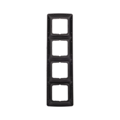 картинка DEA Рамка 4-я горизонтальная Черный Металлик KRANZ от магазина Сантехстрой