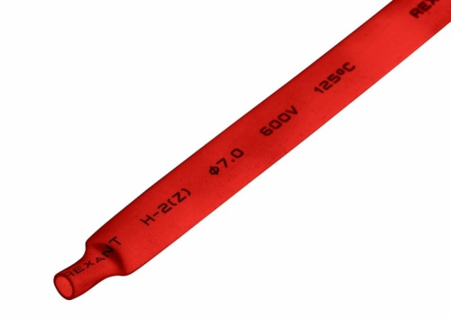 картинка Трубка термоусаживаемая ТУТ нг 7,0/3,5мм,  красная,  упаковка 50 шт.  по 1м REXANT от магазина Сантехстрой