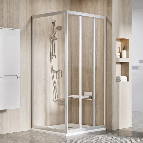 картинка Душевая стенка Ravak Supernova APSS-75 94030U02Z1 профиль Сатин стекло Transparent от магазина Сантехстрой