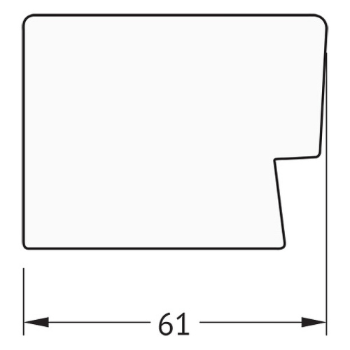 картинка Зеркало Evoform Definite 134х74 BY 3300 в багетной раме - Алюминий 61 мм от магазина Сантехстрой